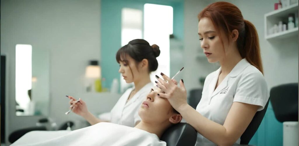 Frustrated Nail Technicians in Salon