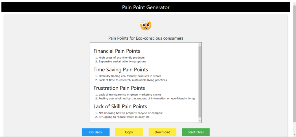 Pain Point Generator